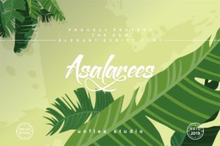 Asalarees Font: Modern Calligraphy for Web Design