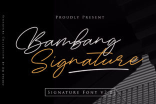 Bambang Signature Font: Elegant Script for Crafters
