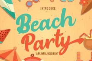 Beach Party: A Playful Script Font for Editorial Charm