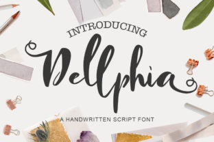Dellphia Font Review: A Cute Script for Web Design