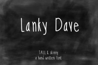Discover Lanky Dave: A Tall and Skinny Script for Editorial Charm