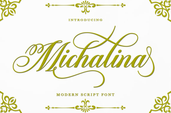 Enhance Your Brand with Michalina: A Charming Script Font