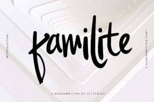 Familite Font: Modern Script for Digital Campaigns
