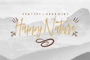 Happy Nature Font: Elevating Handmade Labels & Packaging