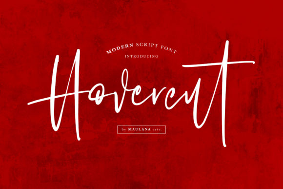 Hovercut Font: Playful Script for Handmade Labels