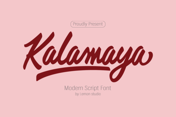 Kalamaya Font: Elegant Script for Handmade Labels