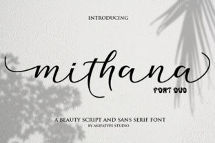 Mithana Duo Font: Romantic Branding for Small Business