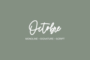 Octobre Font: Sleek Script for Modern Branding