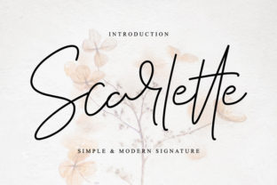 Scarlette: A Romantic Script Font for Handmade Labels