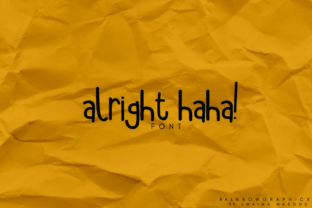 Stand Out with Alright Haha: A Playful Script Font for Marketers
