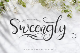 Sweengly Font: Playful Script for Editorial Design