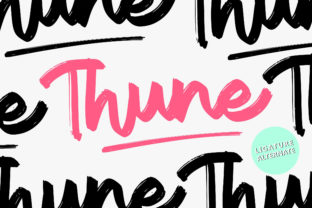 Thune Font: Playful Calligraphy for Digital Campaigns